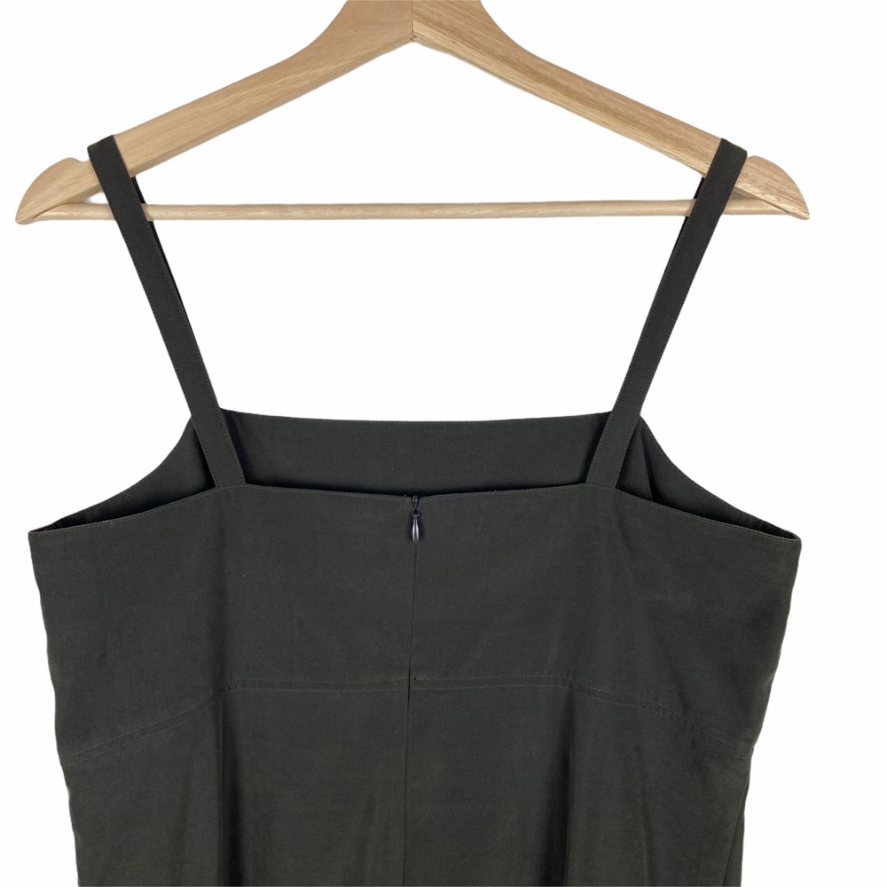 Patagonia Olive Green Sleeveless Dress Size 10 - Picture 4 of 9